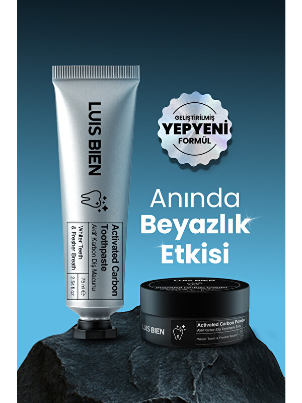 Luis Bien Diş Beyazlatma Seti (Diş macunu 75ml + Toz 50gr)