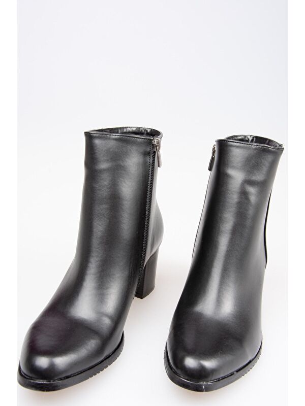 G654013109 Siyah Kadın Bot - Görsel 5