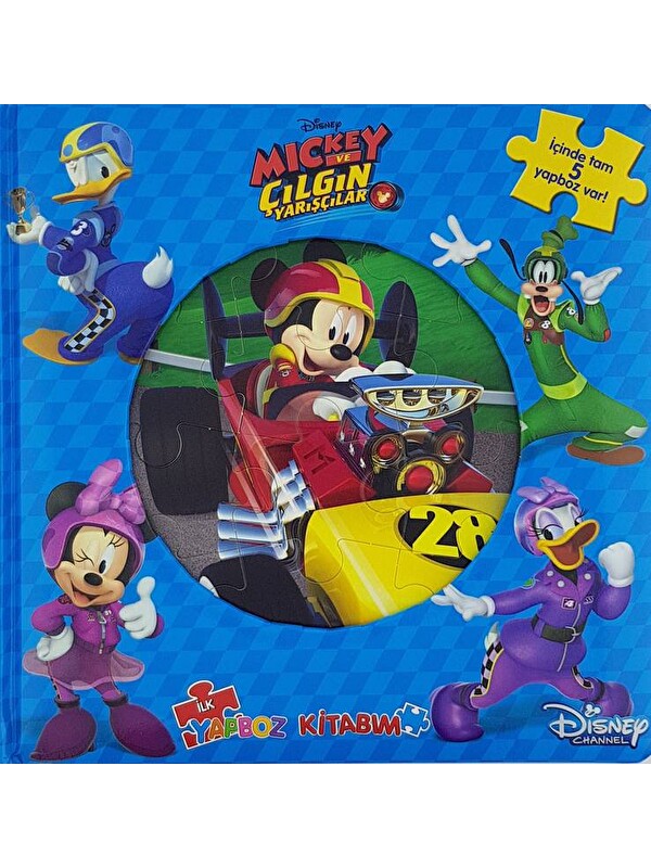 Doğan Çocuk Mickey Ve Çilgin Yarişçilar İlk Yapboz Kitabim -