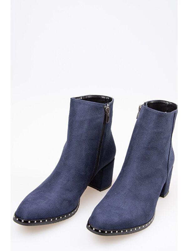C654013302 Lacivert Kadın Bot - Görsel 4