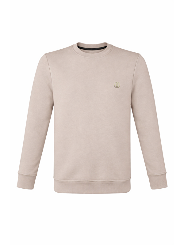 Formo Erkek Pamuklu Sıfır Yaka Yüksek Kalite Uzun Kollu Kompakt Kumaş Sweatshirt