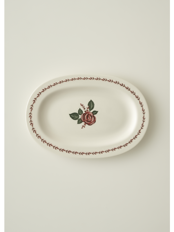 Bella Maison Rose Porselen Sunum Tabağı (25 cm)