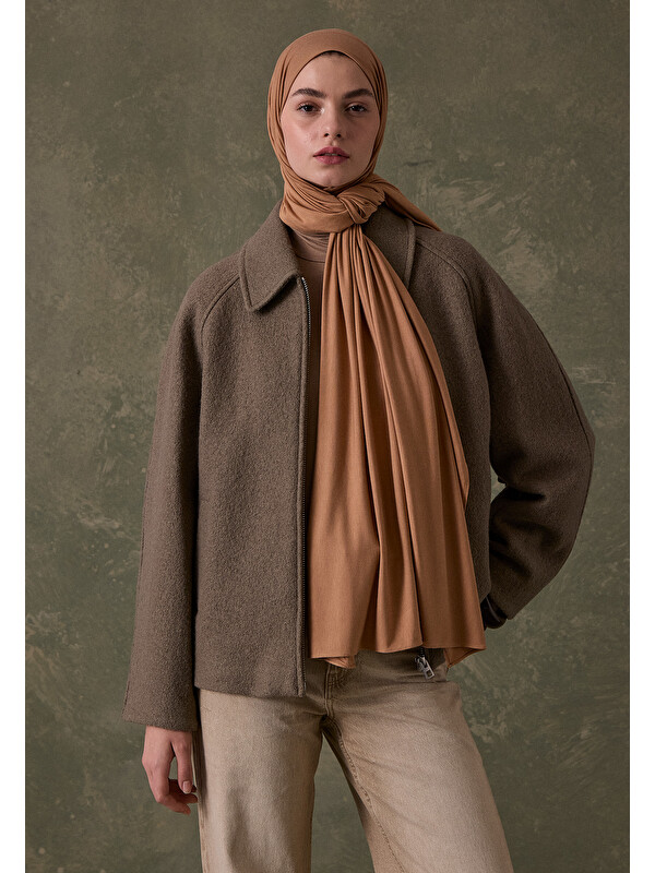 Fresh Scarfs Bambu Penye Şal Badem