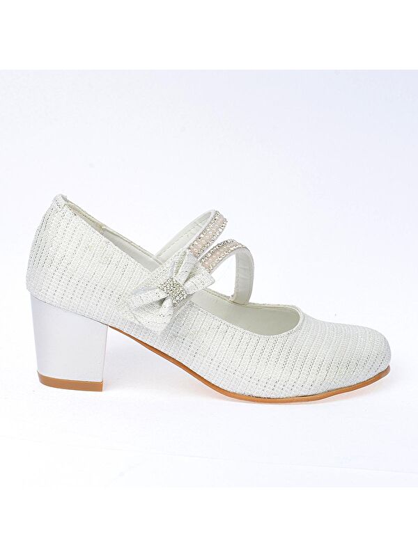 Aisha Çupra Günlük Kız Çocuk 4 Cm Topuklu Abiye Ayakkabı - Görsel 3