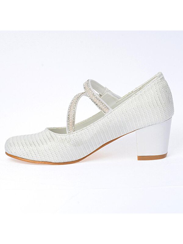 Aisha Çupra Günlük Kız Çocuk 4 Cm Topuklu Abiye Ayakkabı - Görsel 4