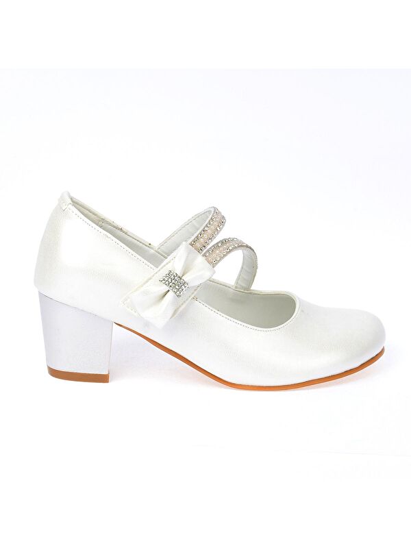 Aisha Cilt Günlük Kız Çocuk 4 Cm Topuklu Abiye Ayakkabı - Görsel 3