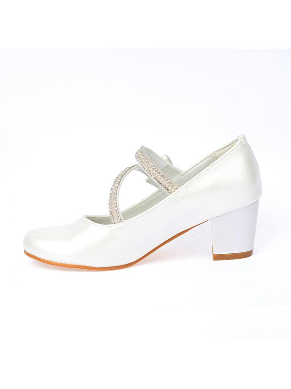 Aisha Cilt Günlük Kız Çocuk 4 Cm Topuklu Abiye Ayakkabı - Görsel 4