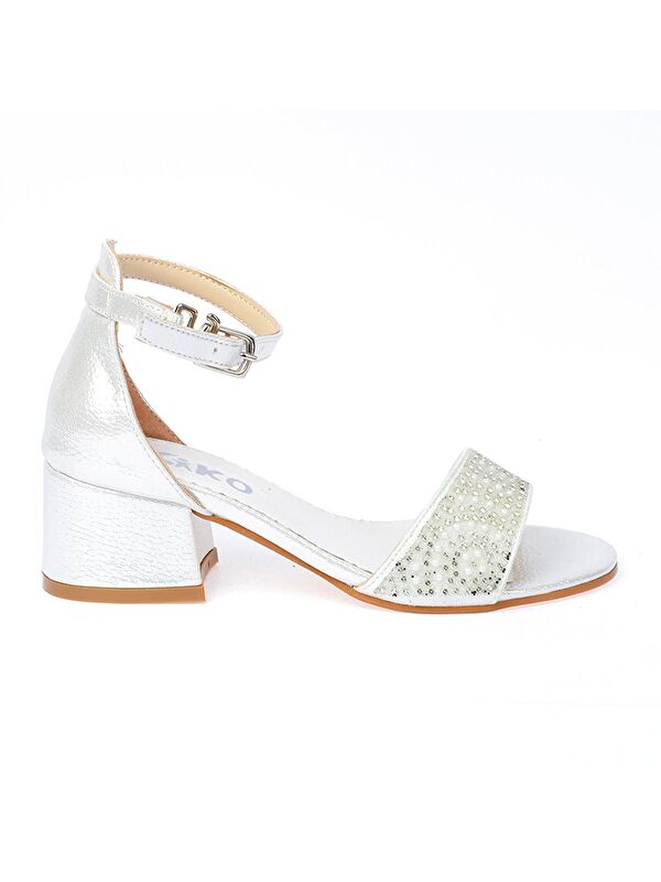 765 Vakko Günlük Kız Çocuk 3 Cm Topuklu Sandalet Ayakkabı - Görsel 3