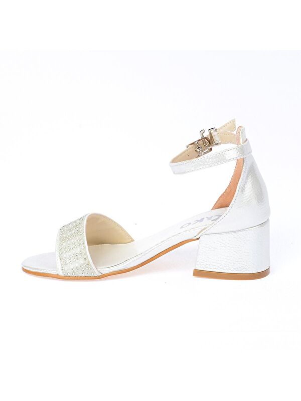 765 Vakko Günlük Kız Çocuk 3 Cm Topuklu Sandalet Ayakkabı - Görsel 4