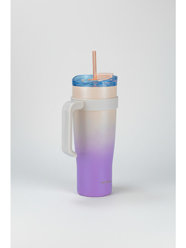 BERNARDO Alto Pipetli Termos Bardak Pembe 1000ml