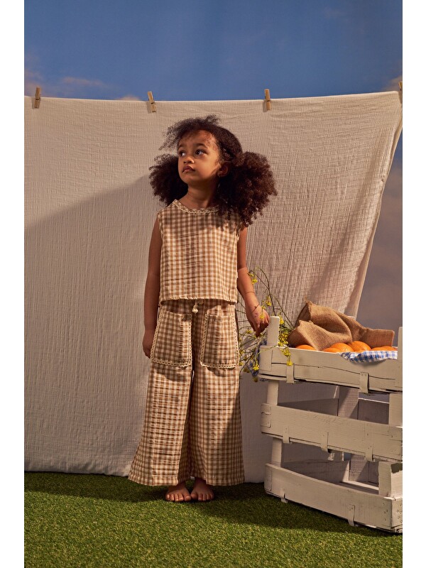 Oh La La Koala For Little Ones Bej Daisy Picnic Serisi Fisto Detayli İkili takım