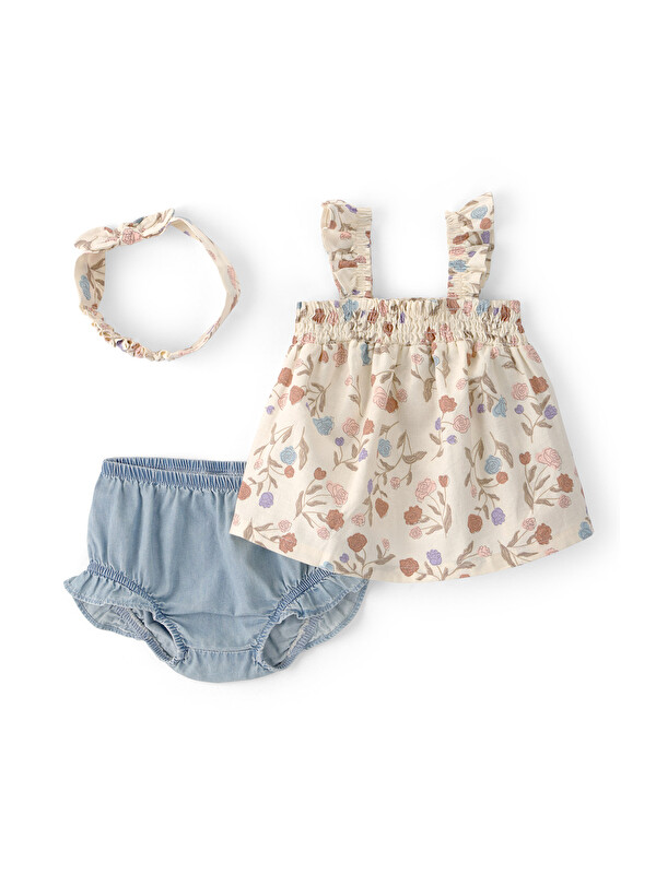Carter's Kız Bebek Alt Üst Set 3 Ay-24 Ay Çok Renkli