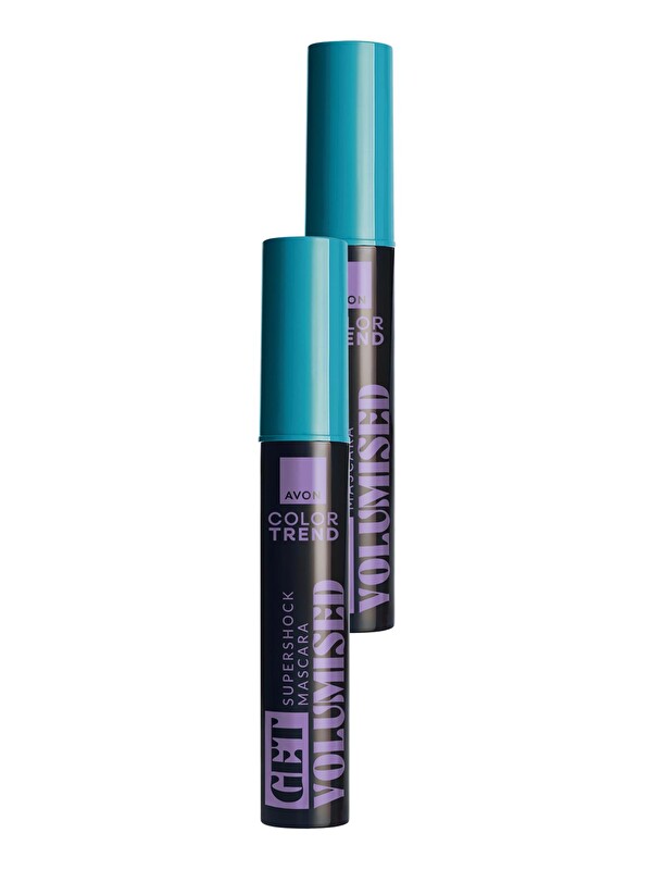 AVON Supershock Volume Loader Maskara Blackest Black 2'li Set 10 ml
