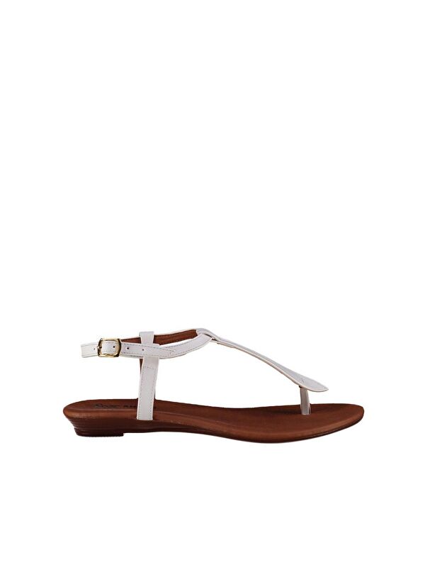 Beyaz Kadın Sandalet B548393509 - Görsel 4