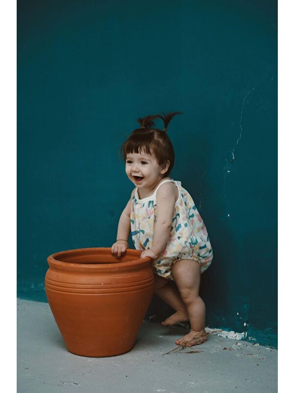 Oh La La Koala For Little Ones Renkli Baskılı Bebek İp Askılı Tulum