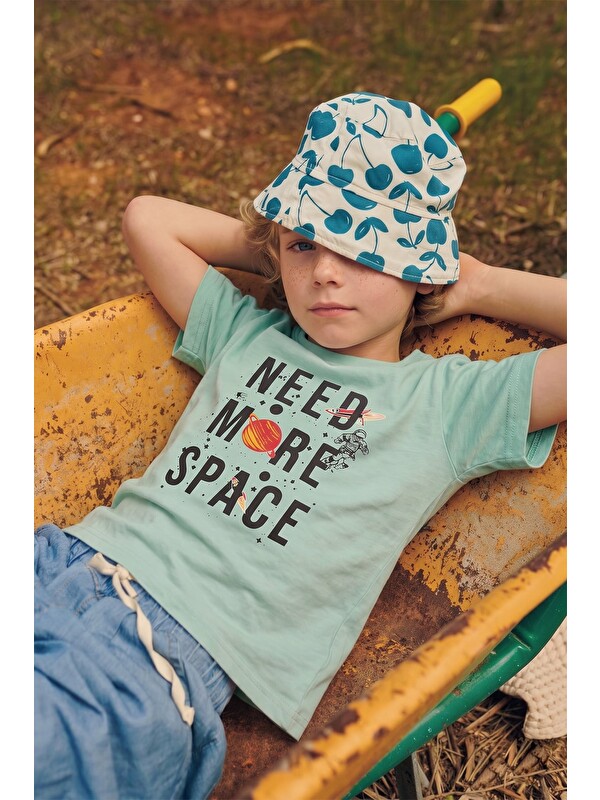 Fullamoda Need More Space Baskılı Erkek Çocuk Tişört
