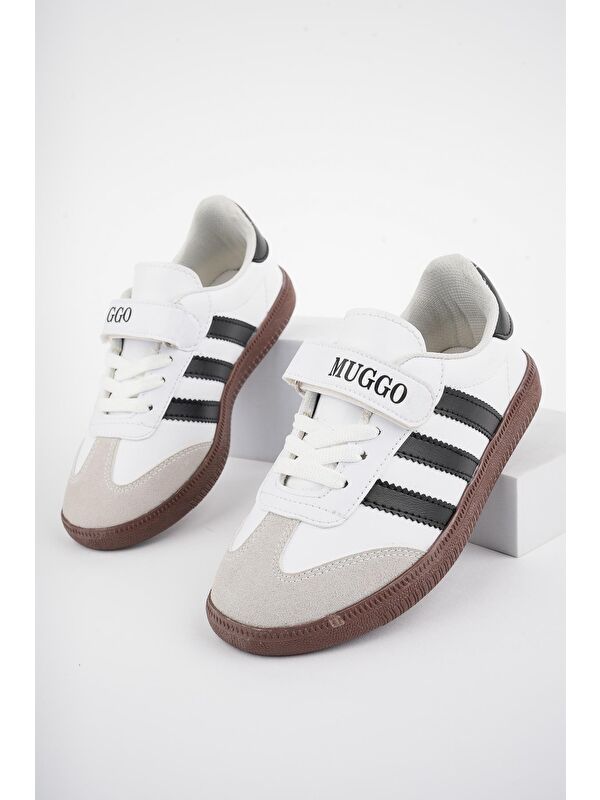 OLAF Günlük Ortopedik Bağcıklı Ve Cırtlı Çocuk Sneaker Spor Ayakkabı - Görsel 3