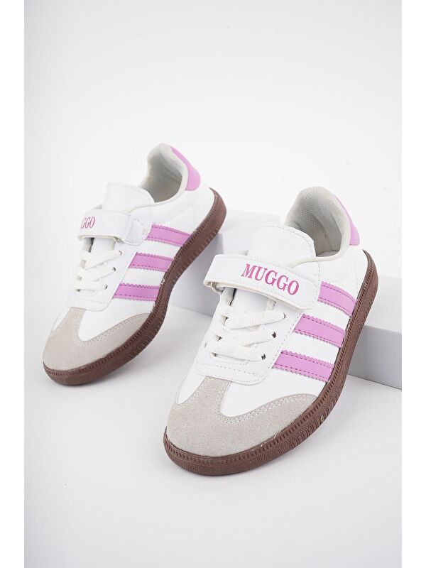 OLAF Günlük Ortopedik Bağcıklı Ve Cırtlı Çocuk Sneaker Spor Ayakkabı - Görsel 3