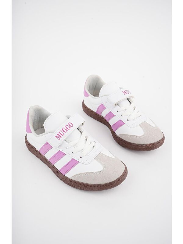 OLAF Günlük Ortopedik Bağcıklı Ve Cırtlı Çocuk Sneaker Spor Ayakkabı - Görsel 5