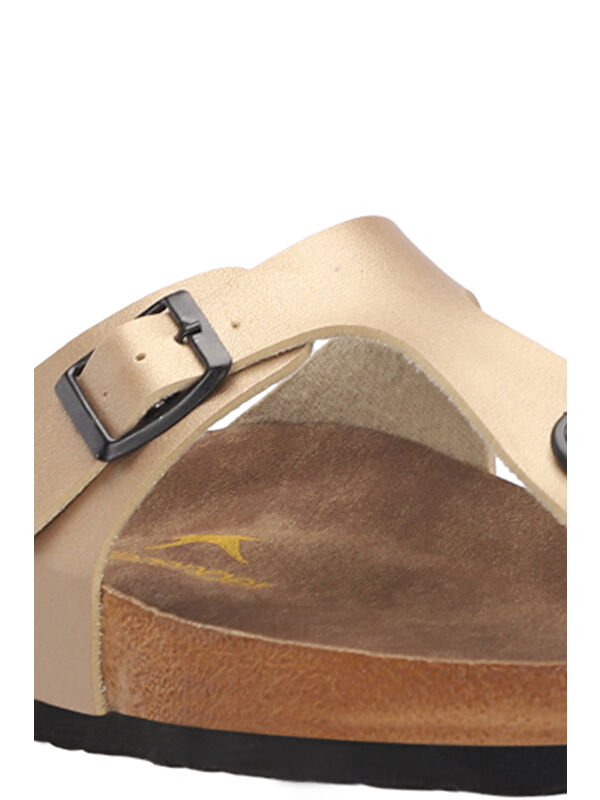 LUKE Kadın Parmak Arası Altın Terlik - Görsel 5