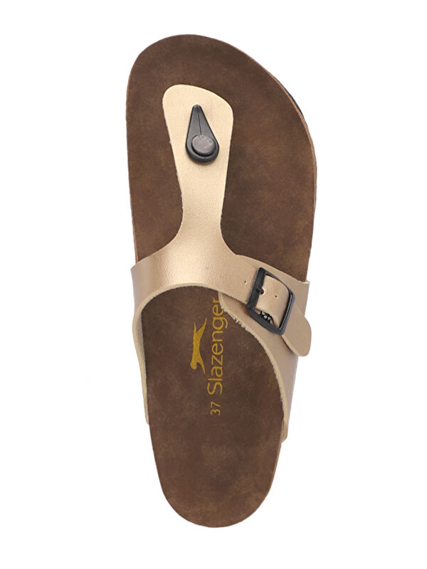 LUKE Kadın Parmak Arası Altın Terlik - Görsel 6