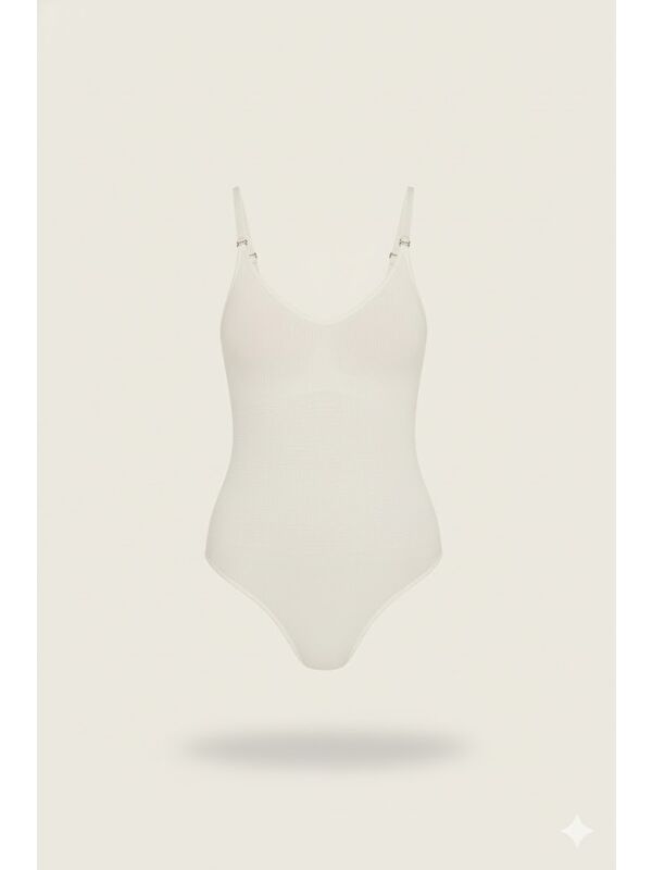 C&City C12012 Kadın Body Slip Korse Beyaz