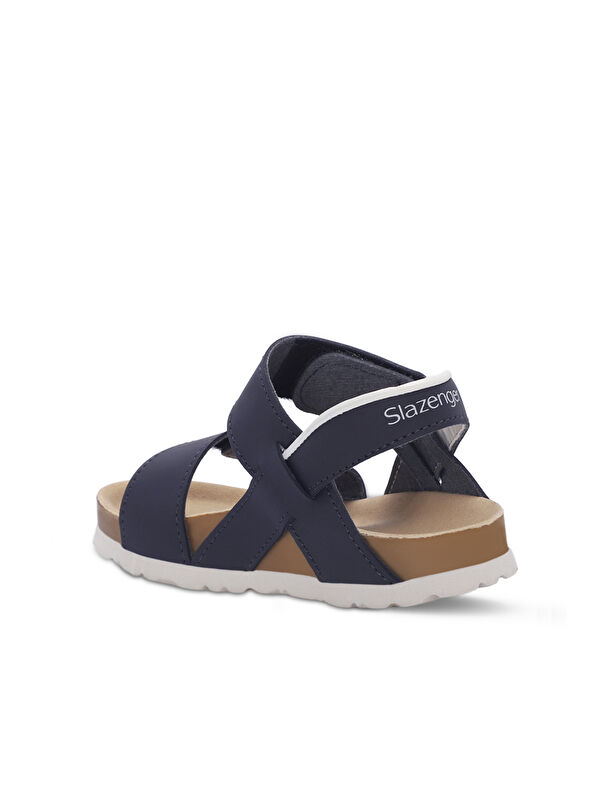 KERMIT Unisex Çocuk Cırt Cırtlı Lacivert Sandalet - Görsel 4