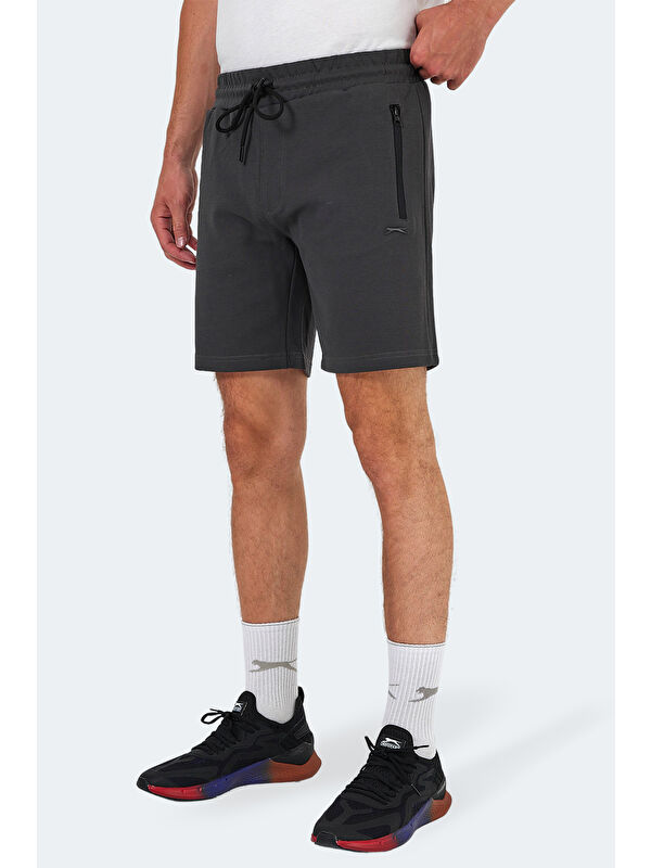 SLAZENGER VANO I Erkek Cepli Koyu Gri Şort