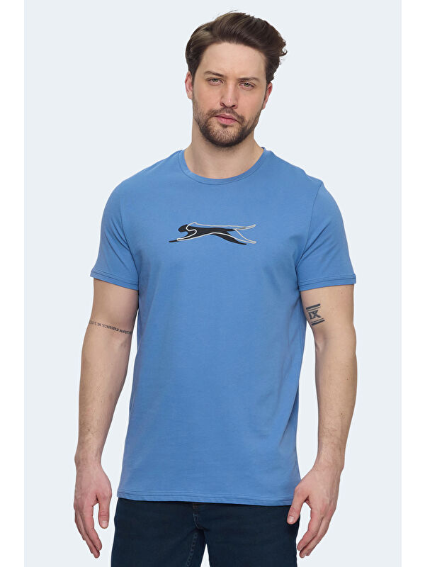 SLAZENGER Bisiklet Yaka Kısa Kollu Erkek %100 Pamuk Tişört