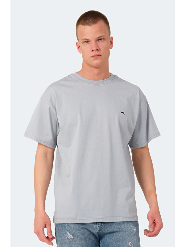 SLAZENGER Bisiklet Yaka Kısa Kollu Oversize Erkek Tişört