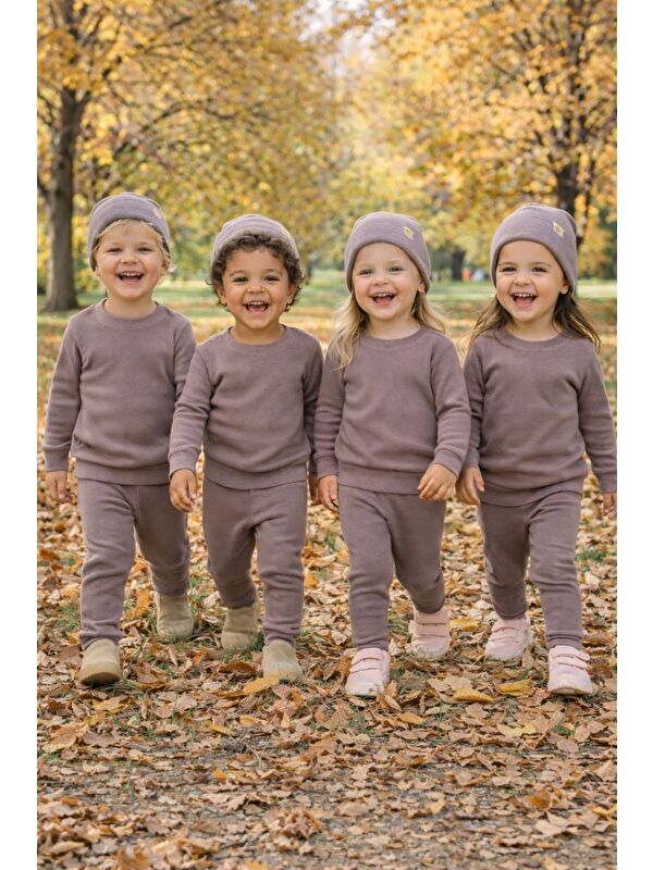 ZUZUNGA Unisex 3'Lü Kaşkorse Bebe Takım
