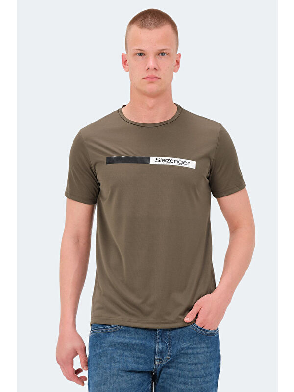 SLAZENGER NELS Erkek Tişört Haki