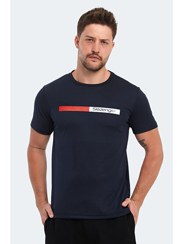 SLAZENGER Erkek Tişört Lacivert