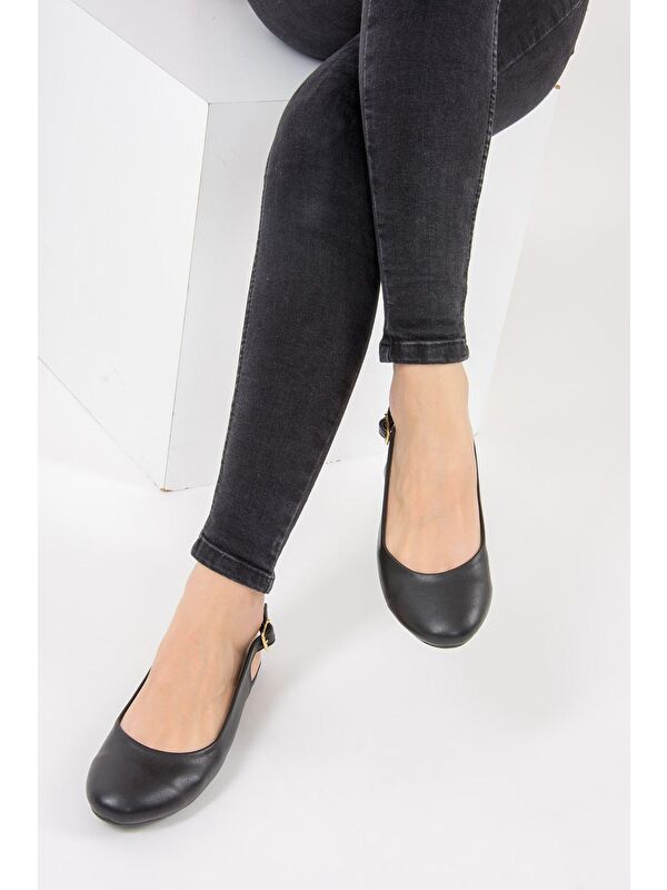 Siyah Kadın Sandalet 9726105209 - Görsel 3