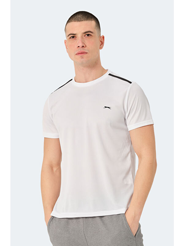 SLAZENGER Erkek Tişört Beyaz
