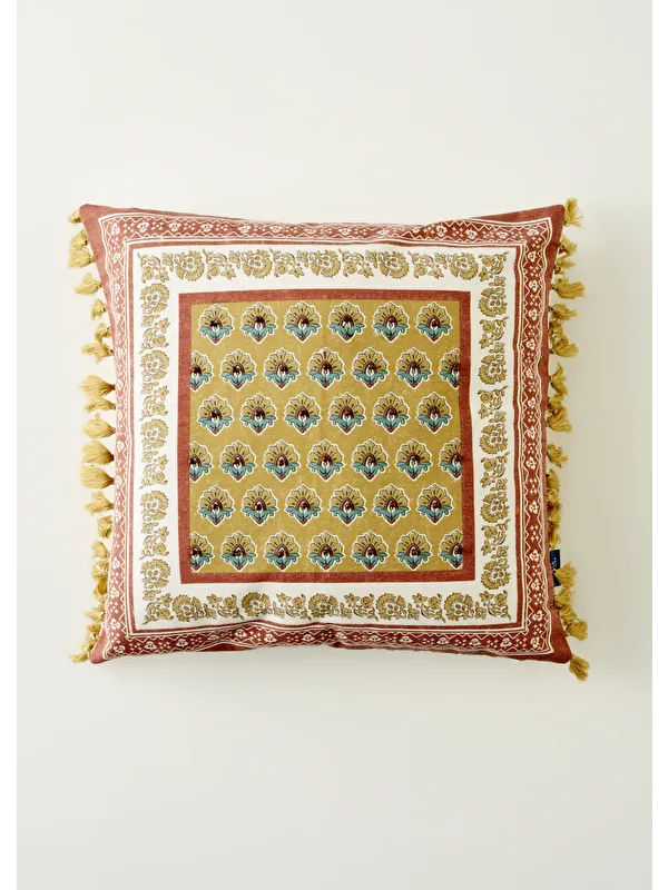 Bella Maison Indian Beauty Boncuklu Kırlent kılıfı (43x43 cm)