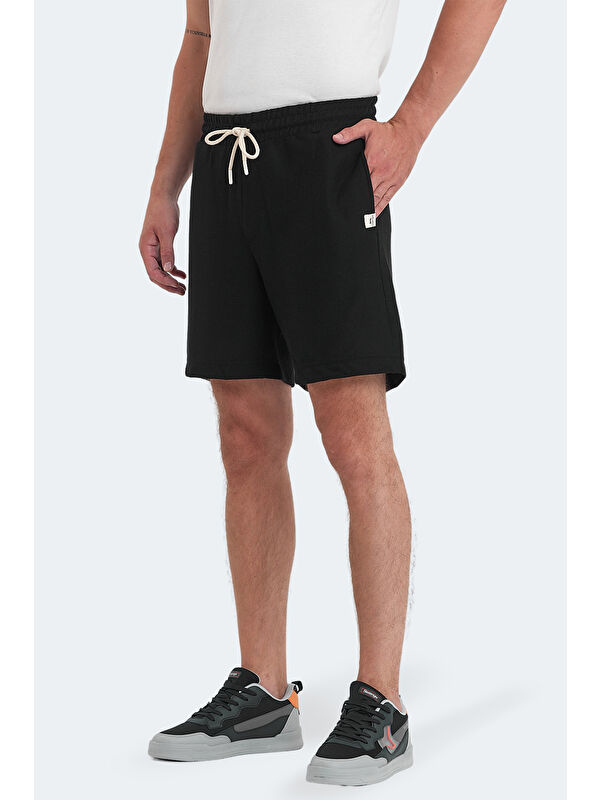 SLAZENGER VALERI I Erkek Cepli Siyah Şort