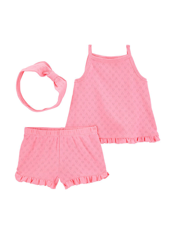 Carter's Kız Bebek Alt Üst Set 3 Ay-24 Ay Pembe