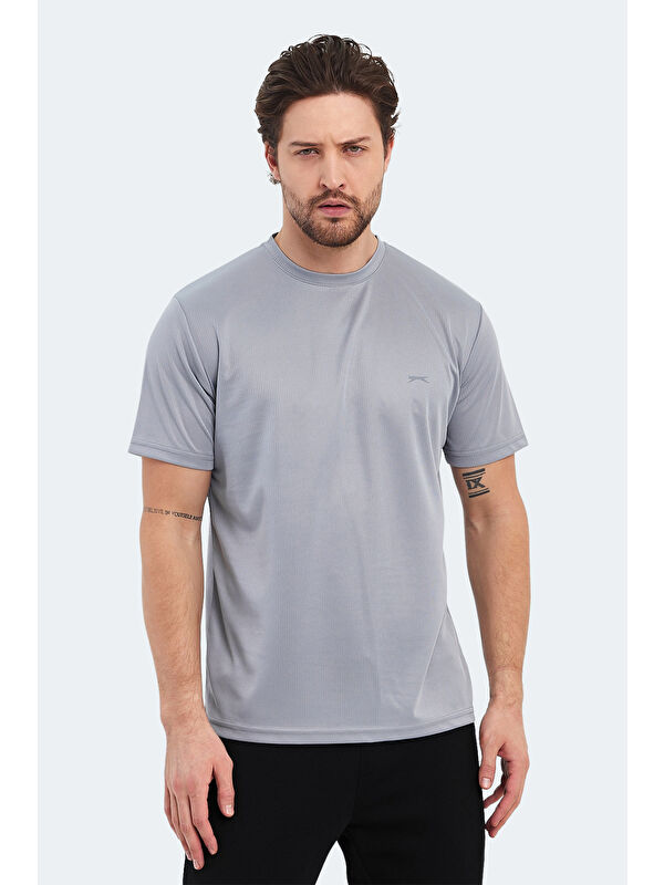 SLAZENGER OTAR Erkek Tişört Gri