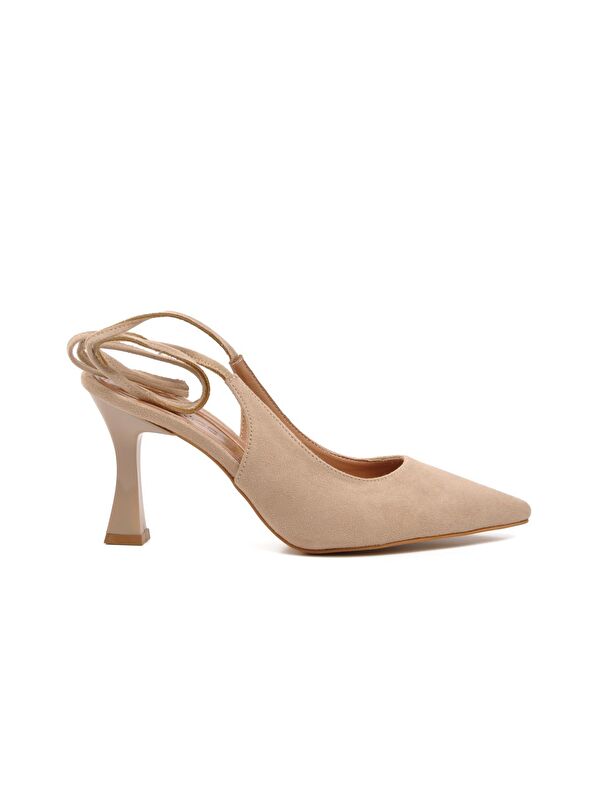 249 Ten Süet Kadın Abiye Ayakkabı - Görsel 2