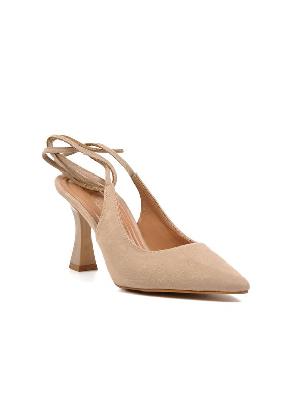 249 Ten Süet Kadın Abiye Ayakkabı - Görsel 4