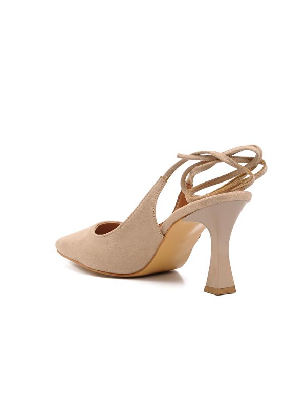 249 Ten Süet Kadın Abiye Ayakkabı - Görsel 5