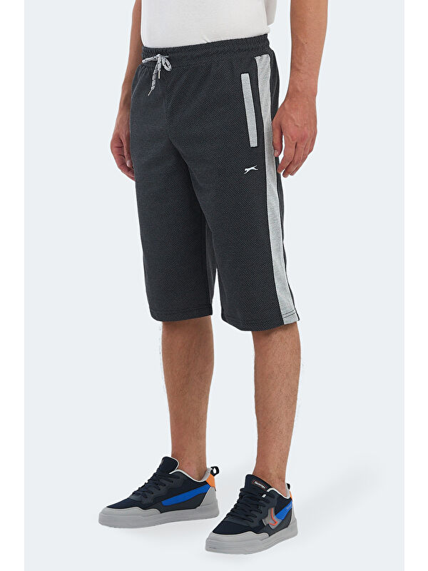 SLAZENGER NARAYAN IN Erkek Cepli Kapri Koyu Gri Şort