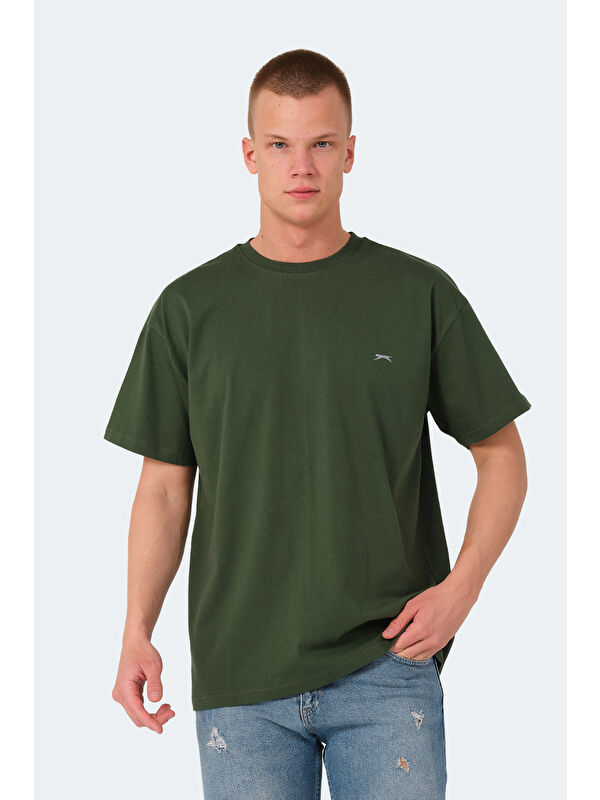 SLAZENGER Bisiklet Yaka Kısa Kollu Oversize Erkek Tişört
