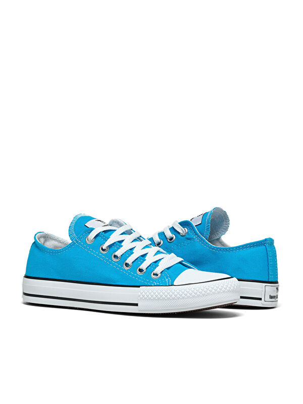 Unisex Mavi Rahat Kalıp Sneaker Ayakkabı - Görsel 4