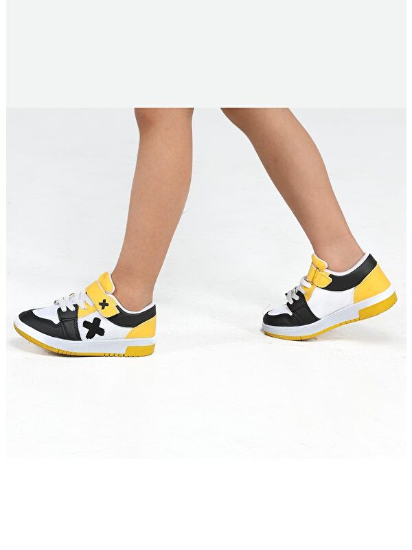 Casa Sarı Siyah Unisex Çocuk Sneakers - Görsel 4