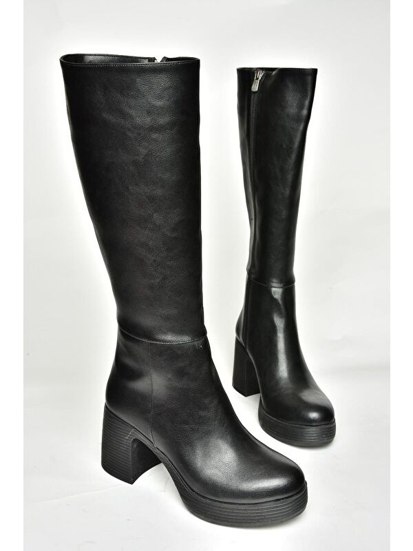 T282099909 Siyah Kadın Çizme - Görsel 4