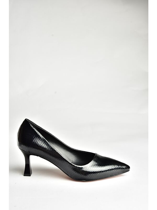 Fox Shoes U6760300 Siyah Kadın Topuklu Ayakkabı