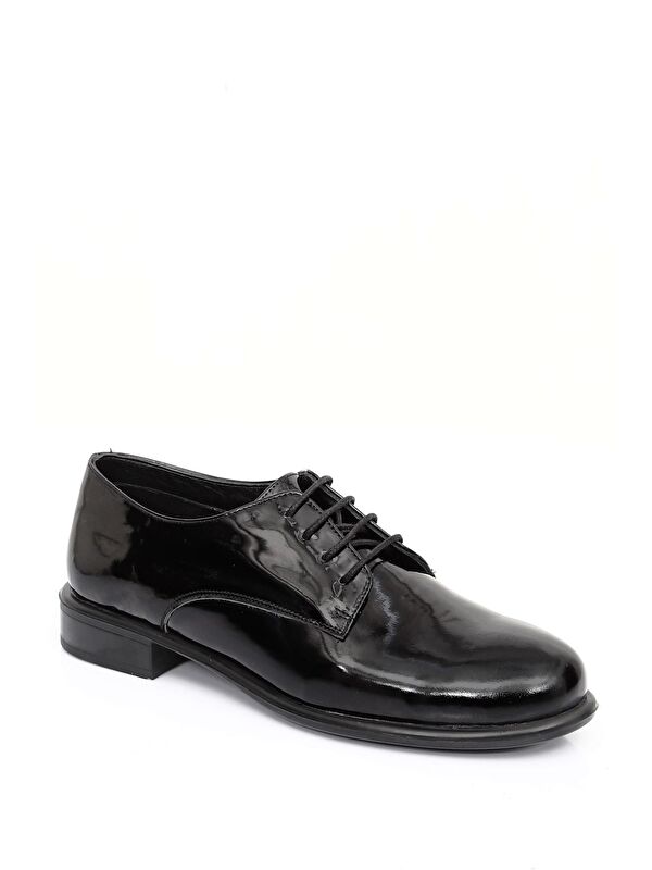 Hakiki Deri Yuvarlak Bağcıklı Kadın Ayakkabı 24177 - Görsel 6