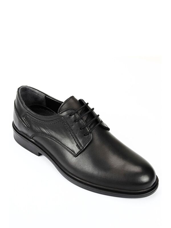 Hakiki Deri Yuvarlak Burun Bağcıklı Günlük Erkek Ayakkabı 42376 - Görsel 5